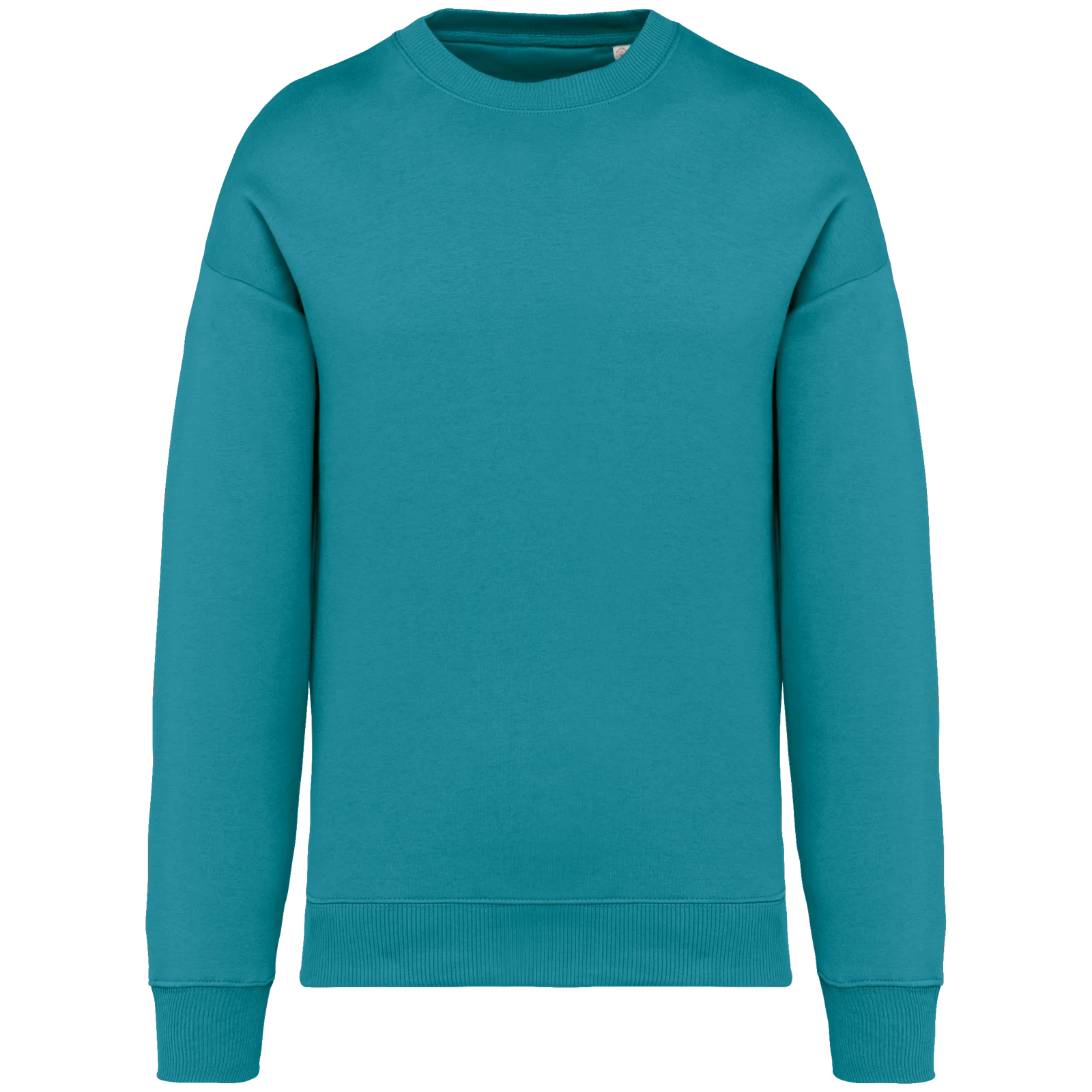 Sweat-shirt écoresponsable à col rond oversize unisexe NS407 — Adriatic Blue