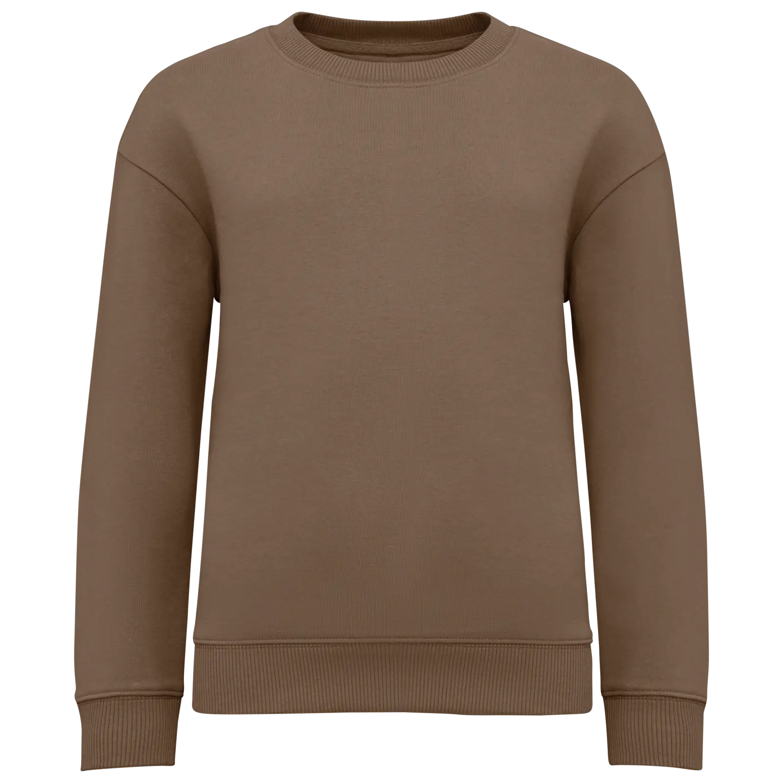 Sweat-shirt écoresponsable à col rond oversize enfant NS437 — Driftwood