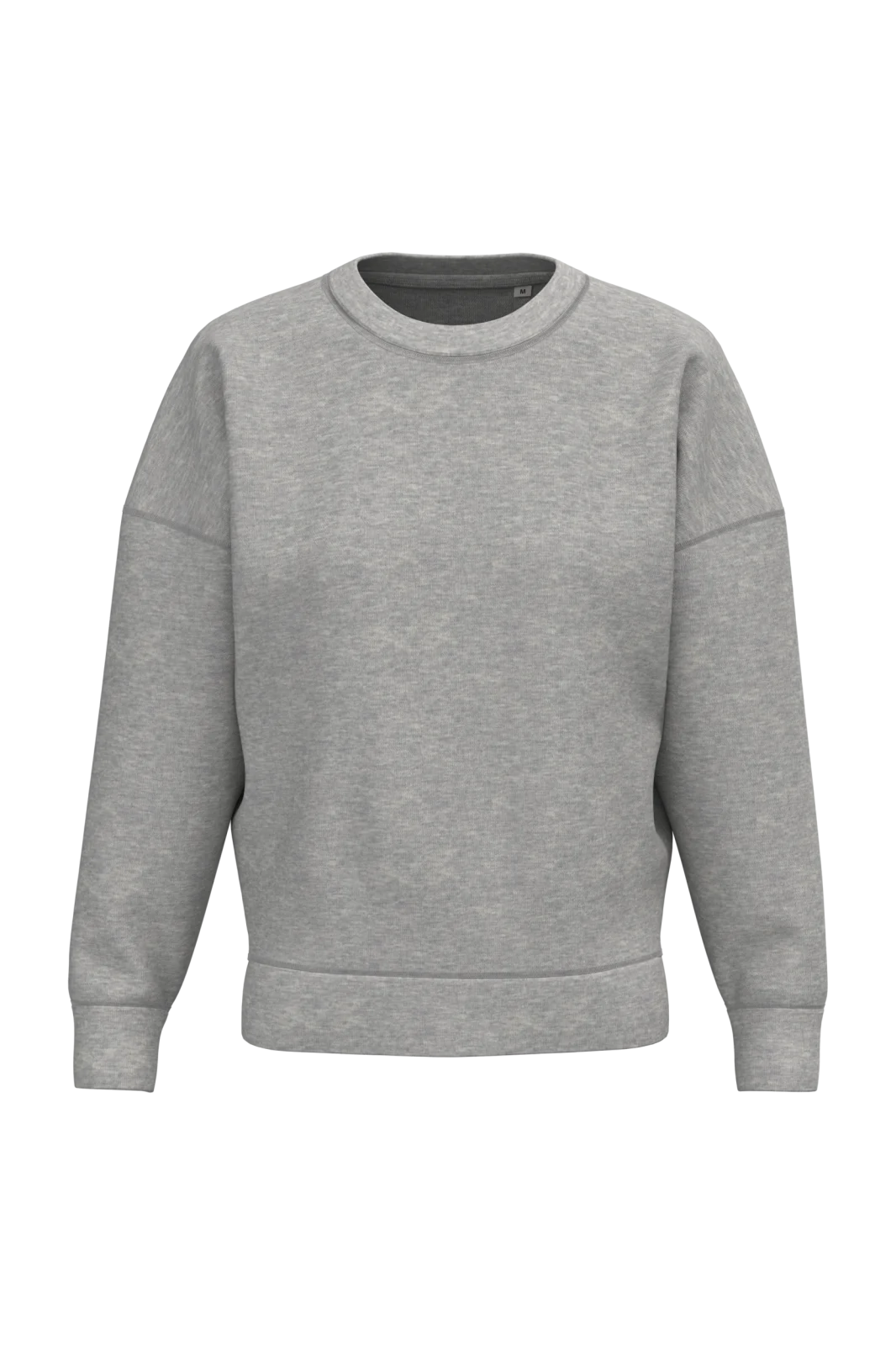 Sweat-shirt écoresponsable à col rond à épaules tombantes femme NS439 — Moon Grey Heather