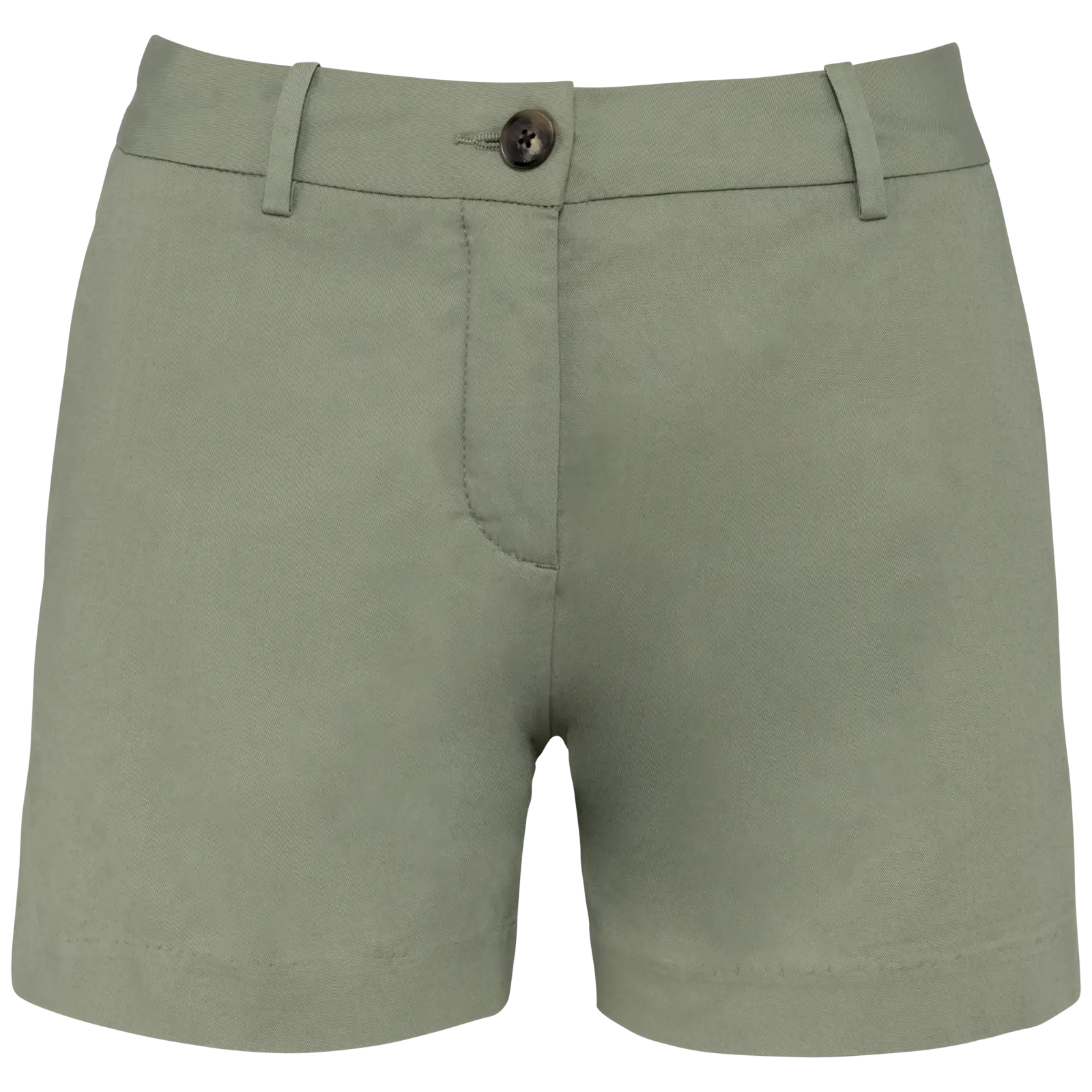 Bermuda chino écoresponsable femme NS739 — Almond Green