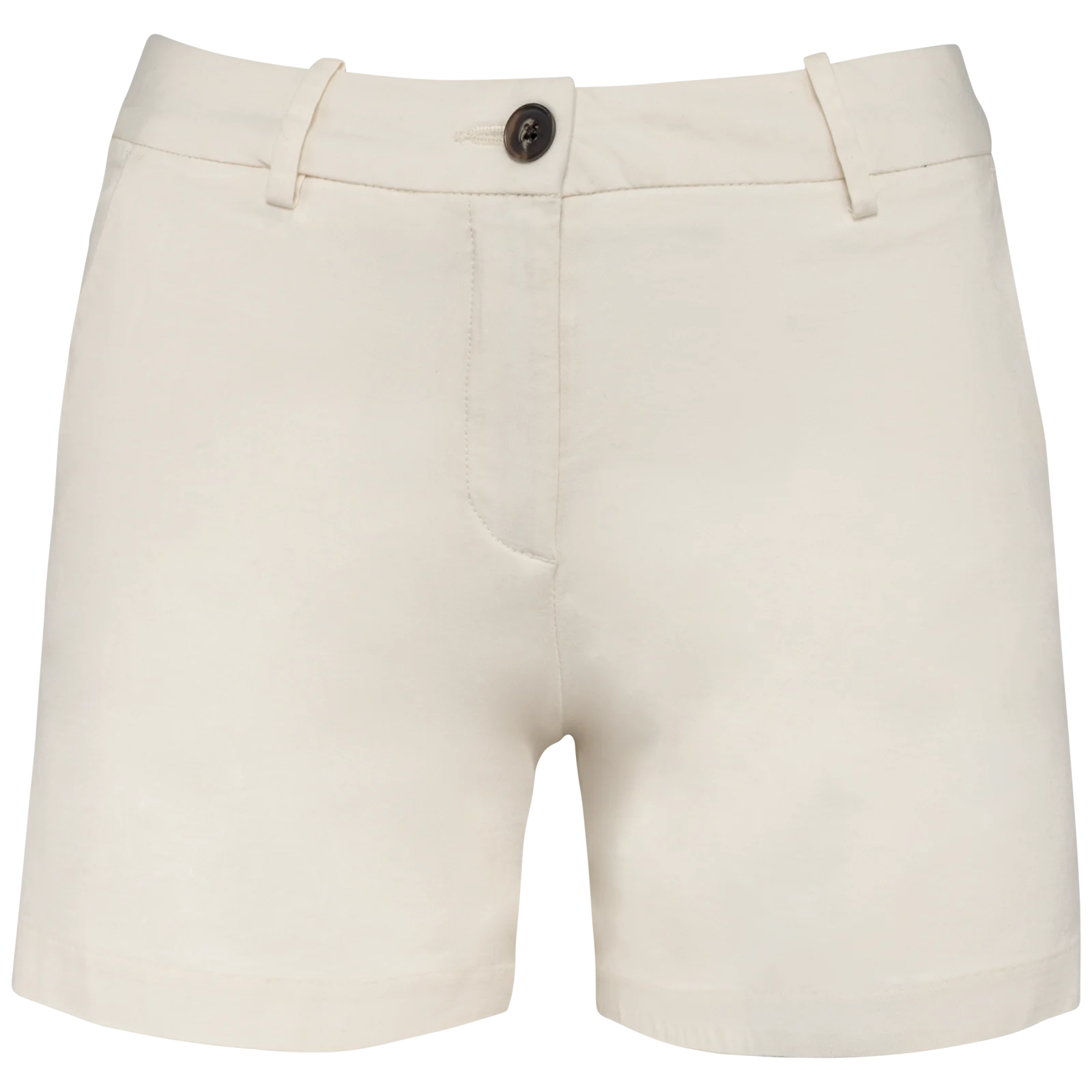 Bermuda chino écoresponsable femme NS739 — Ivory