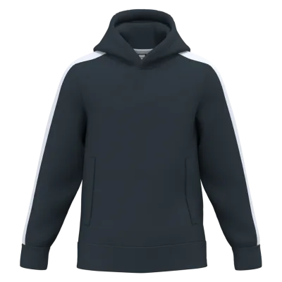 Sweat-shirt à capuche teamwear bicolore enfant PA3056 — Navy / White