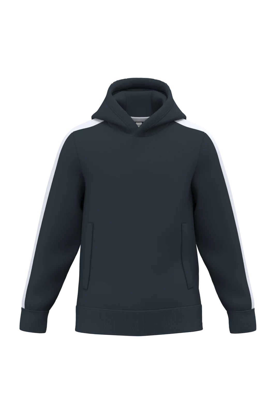 Sweat-shirt à capuche teamwear bicolore enfant PA3056 — Navy / White