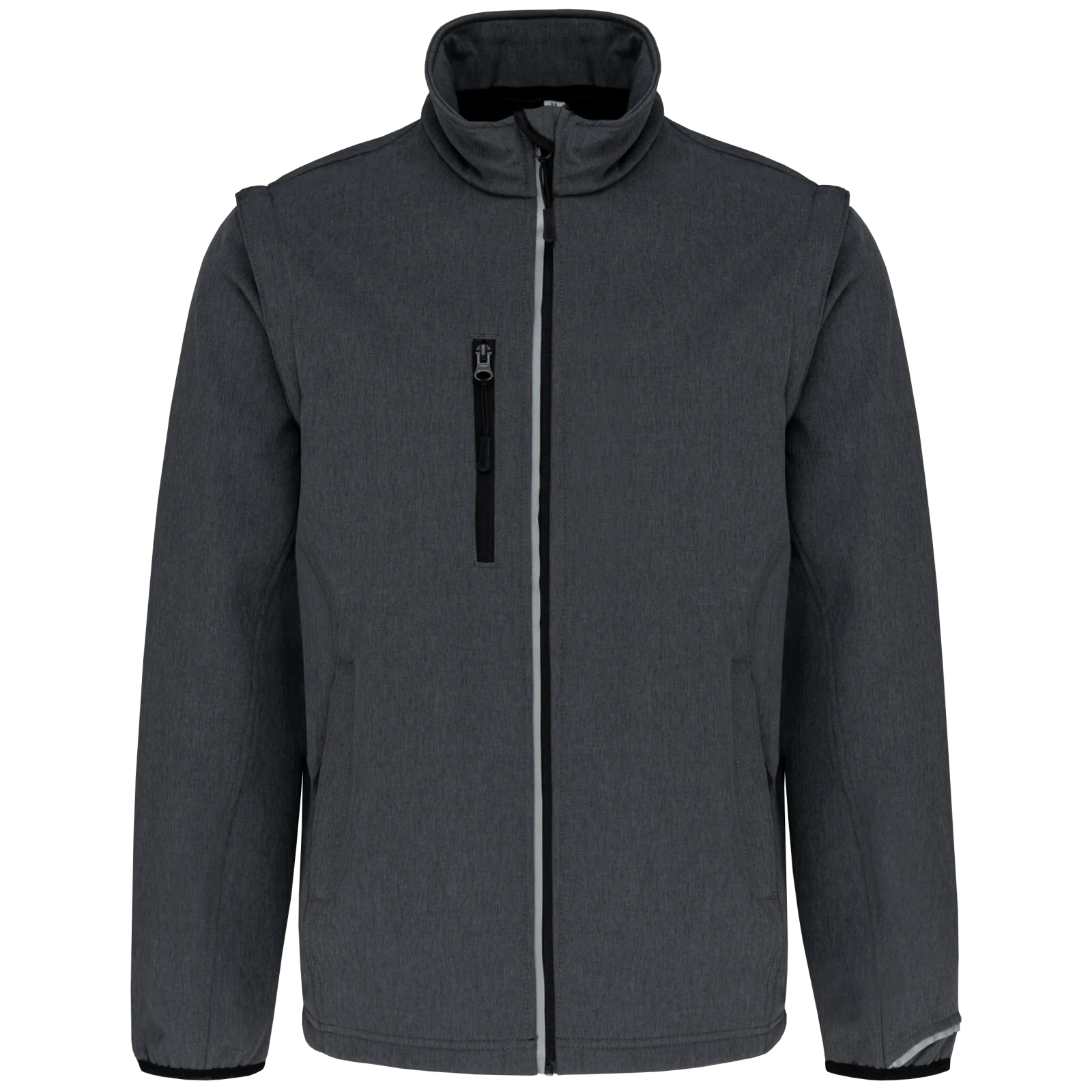 Veste softshell sport manches amovibles unisexe PA323 — Marl Dark Grey