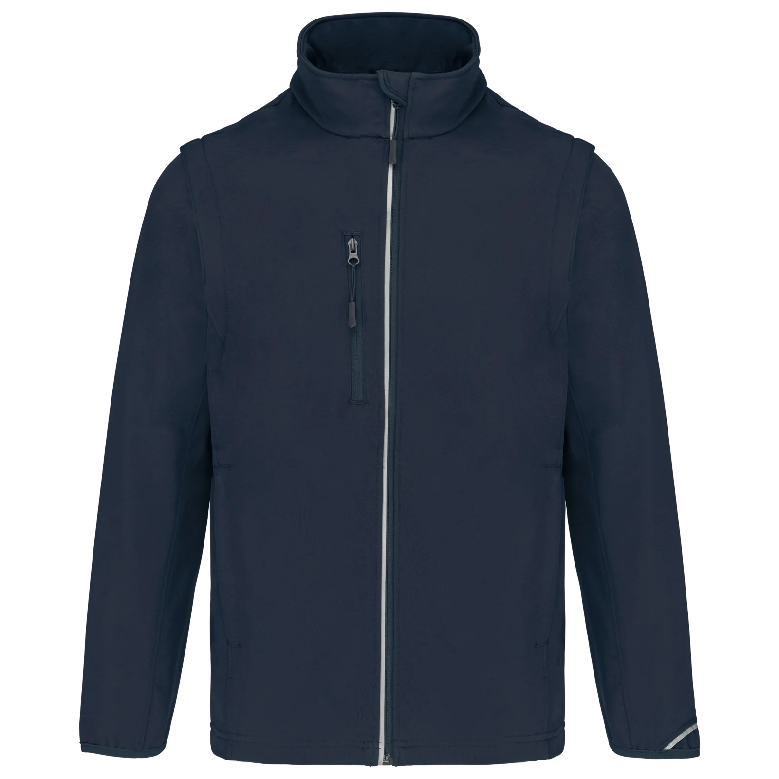 Veste softshell sport manches amovibles unisexe PA323 — Navy