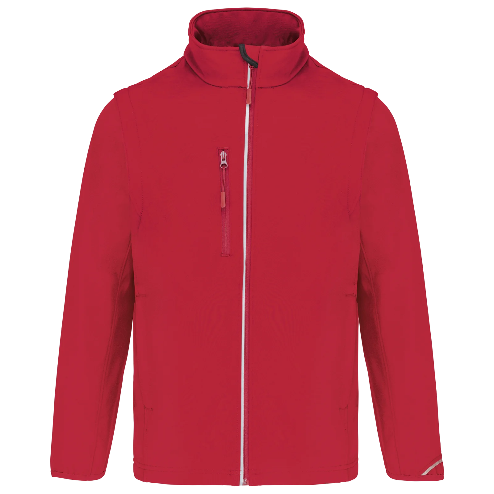 Veste softshell sport manches amovibles unisexe PA323 — Sporty Red