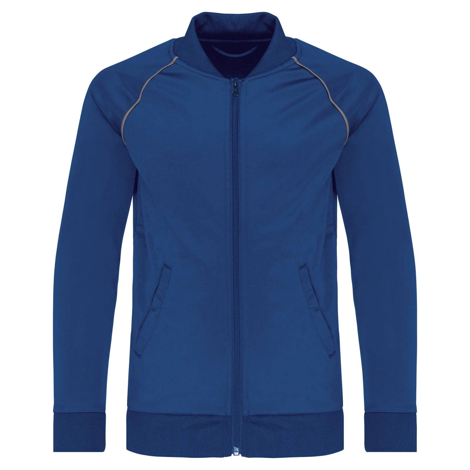 Veste de survêtement zippée avec liseré enfant PA385 — Dark Royal Blue