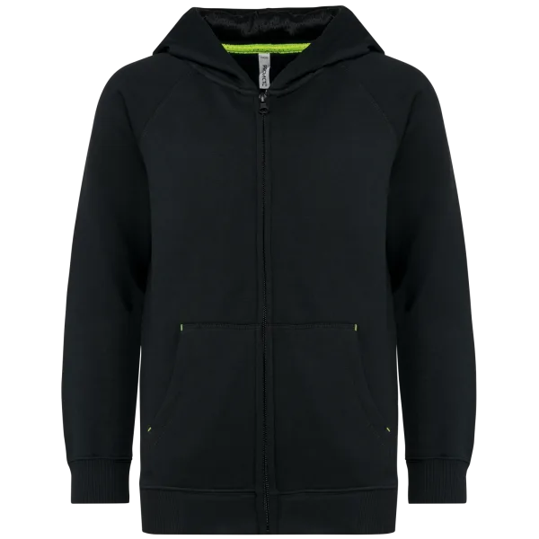 Veste zippée à capuche enfant PA386 — photo de présentation