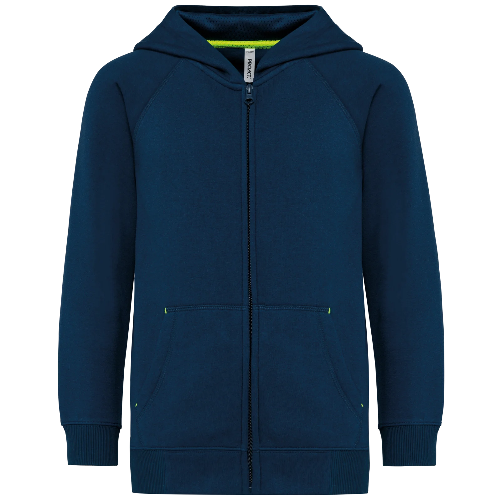 Veste zippée à capuche enfant PA386 — Sporty Navy