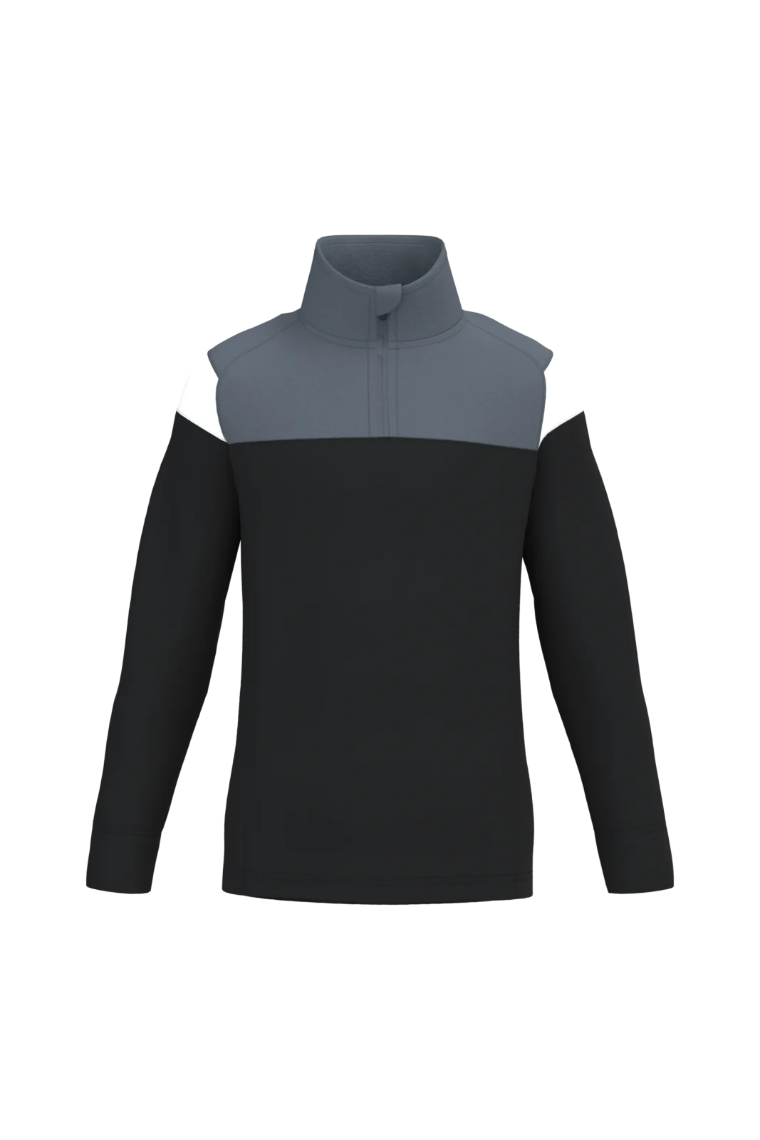 Sweat d'entrainement 1/4 zip enfant PA388 — Black / sporty grey