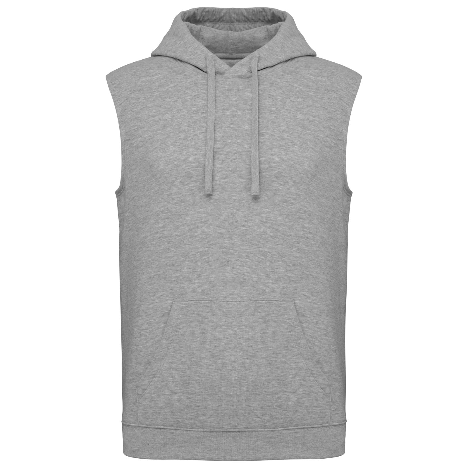 Sweat-shirt à capuche sans manches unisexe PA393 — Oxford Grey