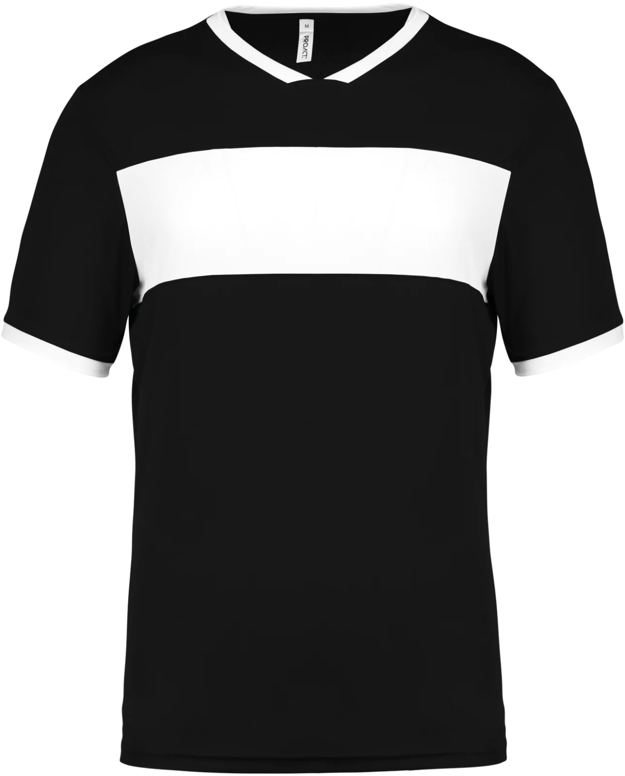 Maillot multisport manches courtes unisexe PA4000 — Black / White