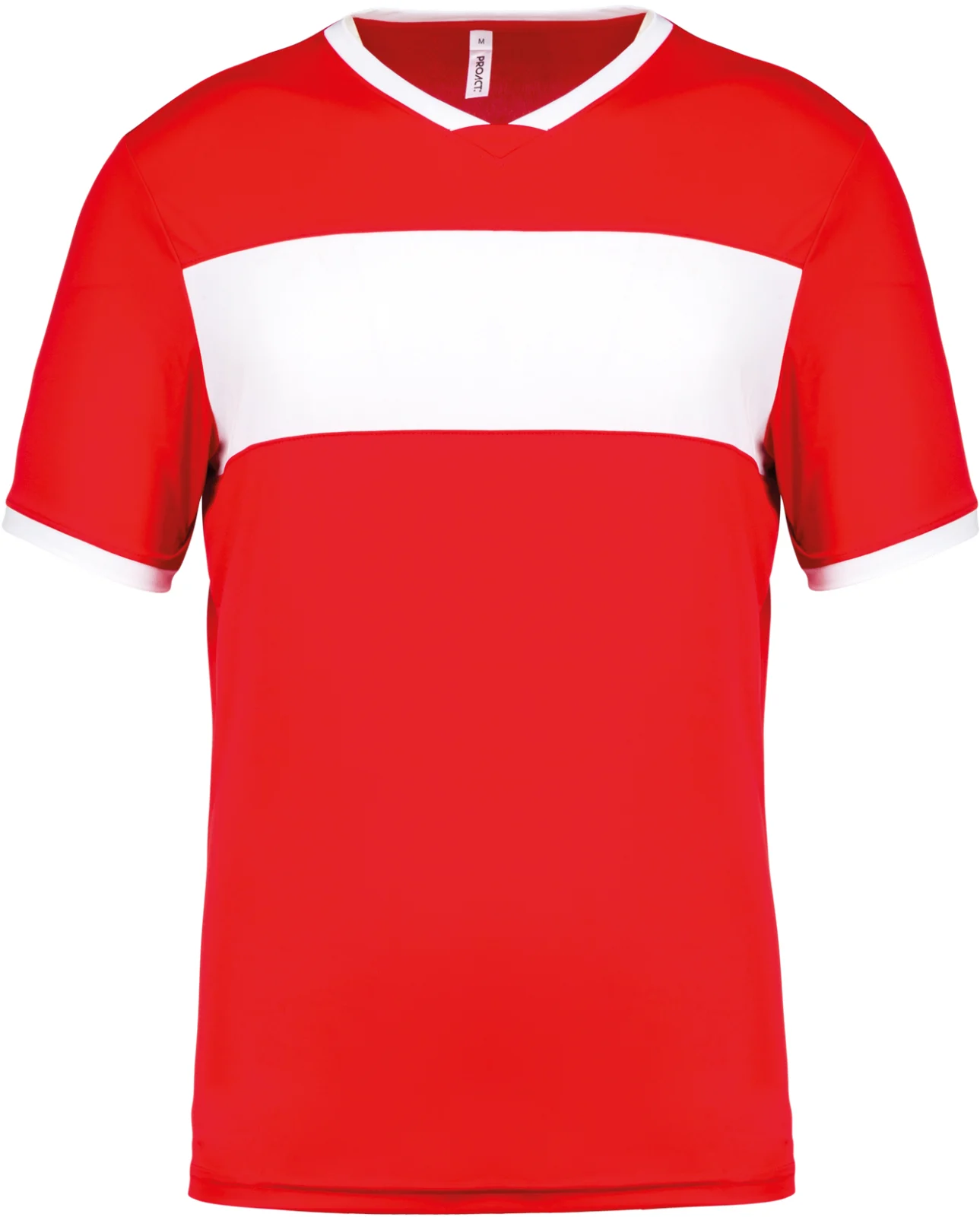 Maillot multisport manches courtes unisexe PA4000 — Sporty Red / White