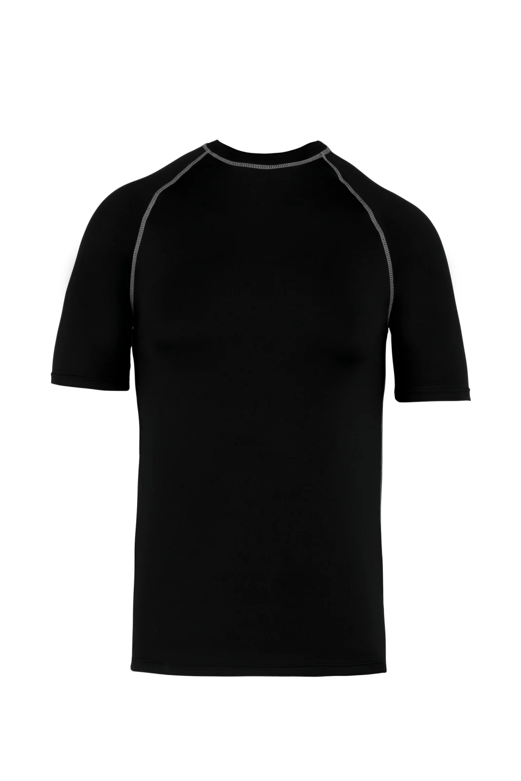 T-shirt technique à manches courtes avec protection anti-UV unisexe PA4007 — Black
