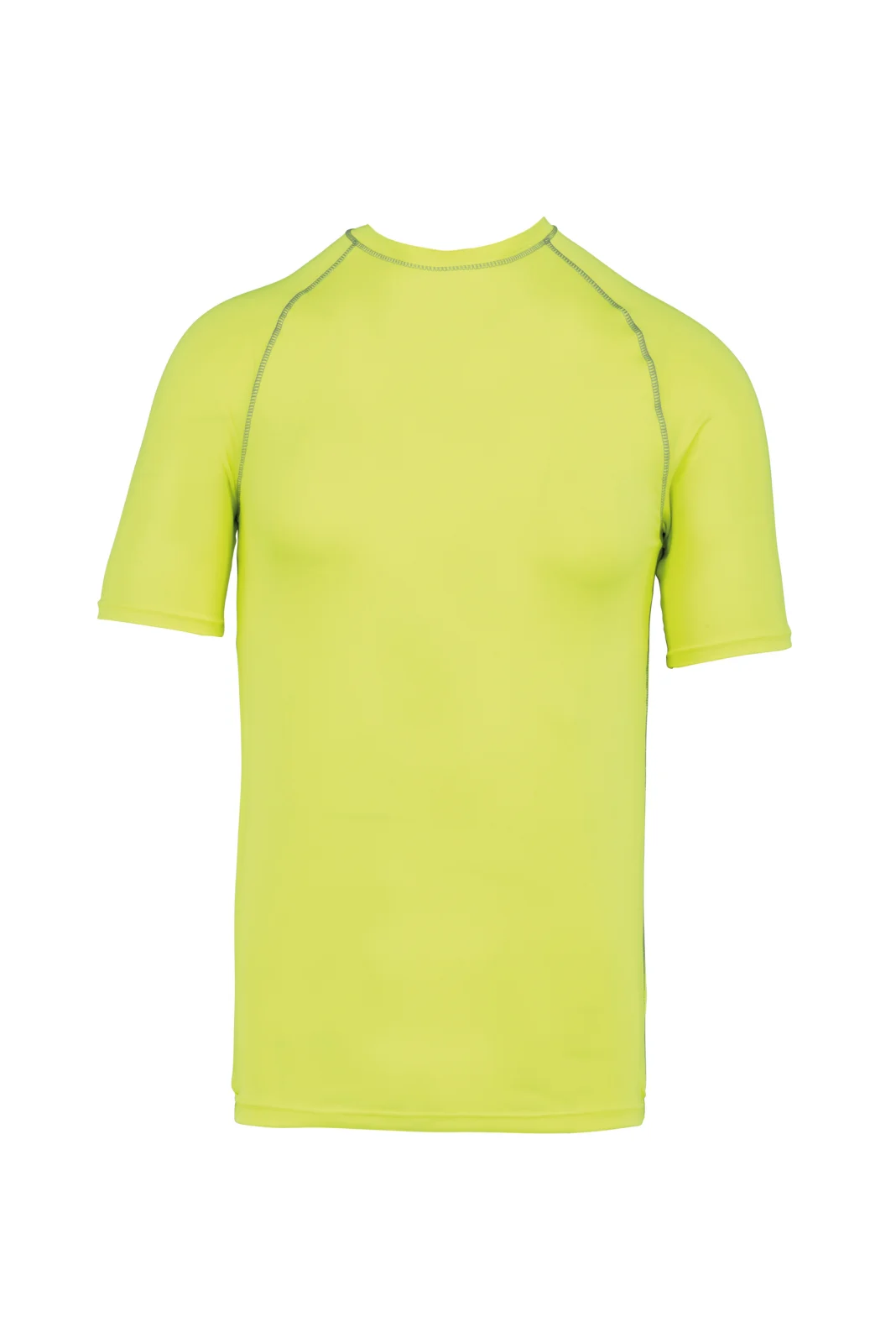 T-shirt technique à manches courtes avec protection anti-UV unisexe PA4007 — Fluorescent Yellow