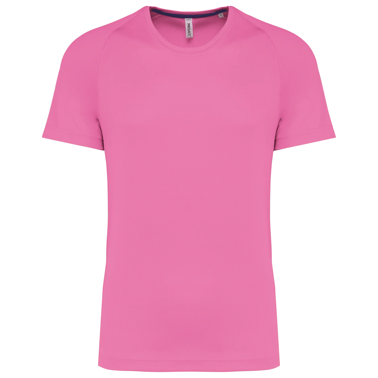T-shirt de sport à col rond recyclé homme PA4012 — Deep Pink