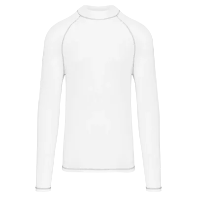 T-shirt technique à manches longues avec protection anti-UV unisexe PA4017 — White