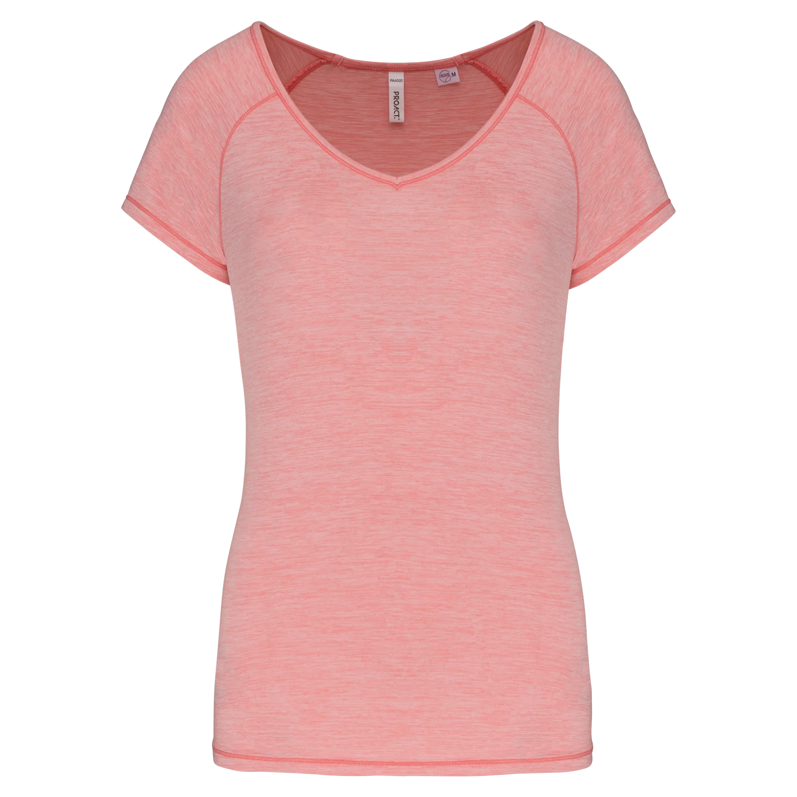 T-shirt de sport écoresponsable femme PA4020 — Marl Pink