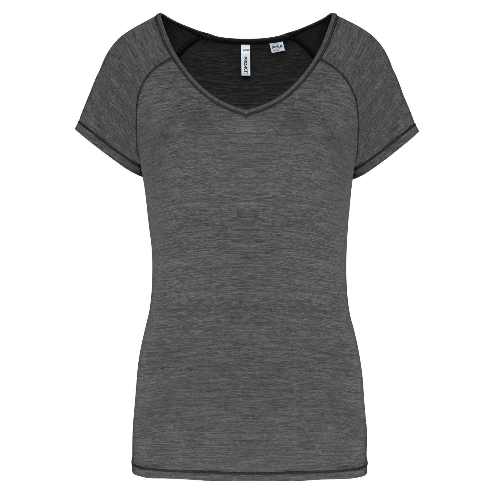T-shirt de sport écoresponsable femme PA4020 — Marl Dark Grey
