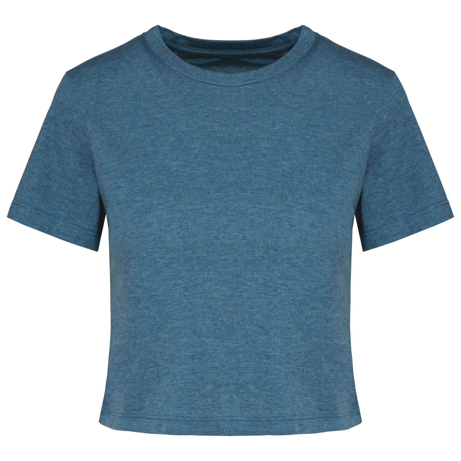 Crop top triblend femme PA4022 — Duck Blue Heather