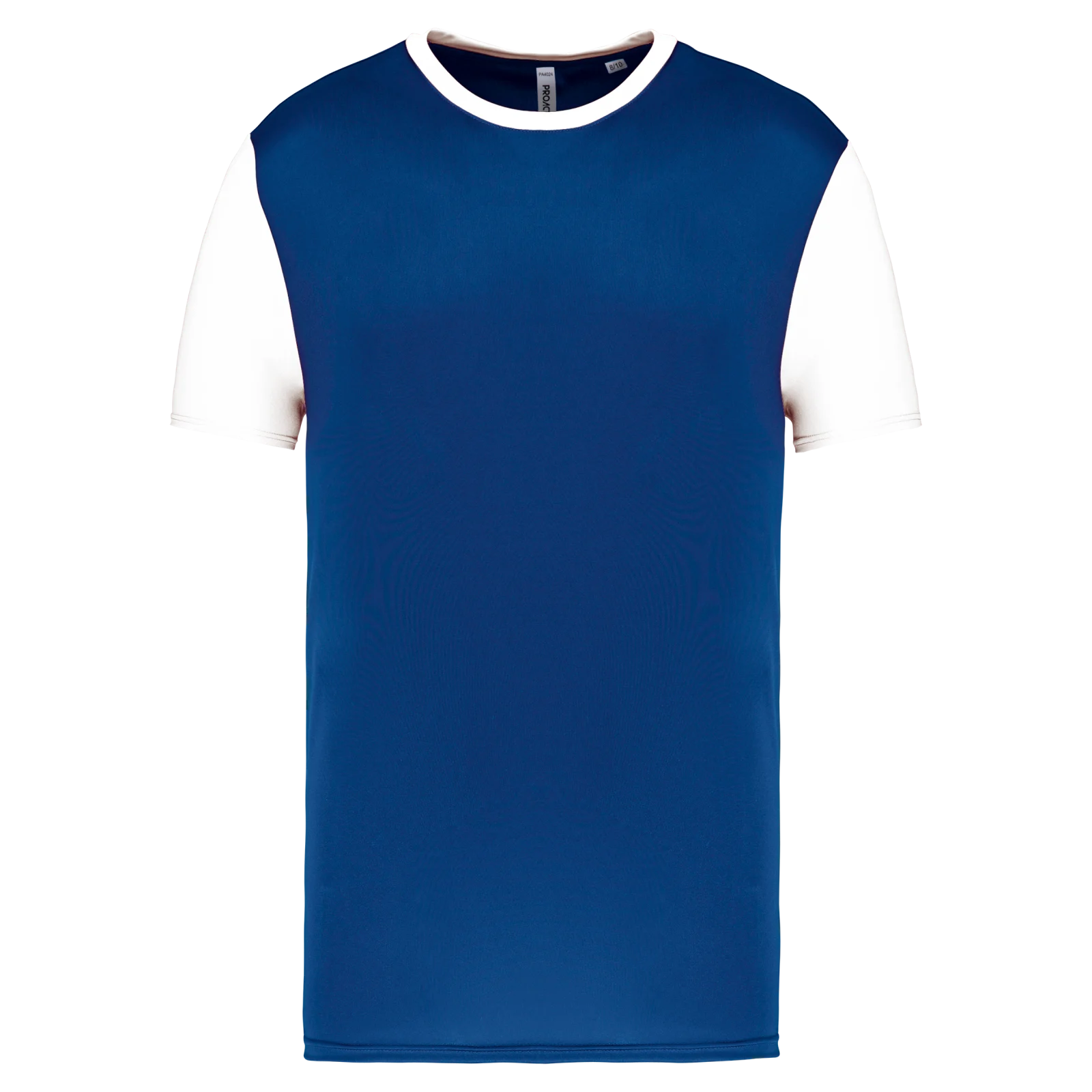 Maillot multisport manches courtes bicolore enfant PA4024 — Dark Royal Blue / White