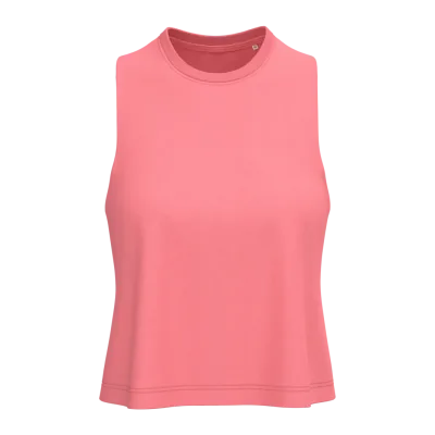 Débardeur crop Triblend femme PA4025 — Coral