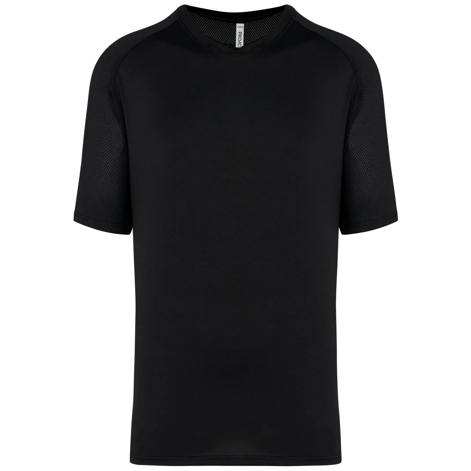 T-shirt de padel bicolore à manches raglan homme PA4030 — Black