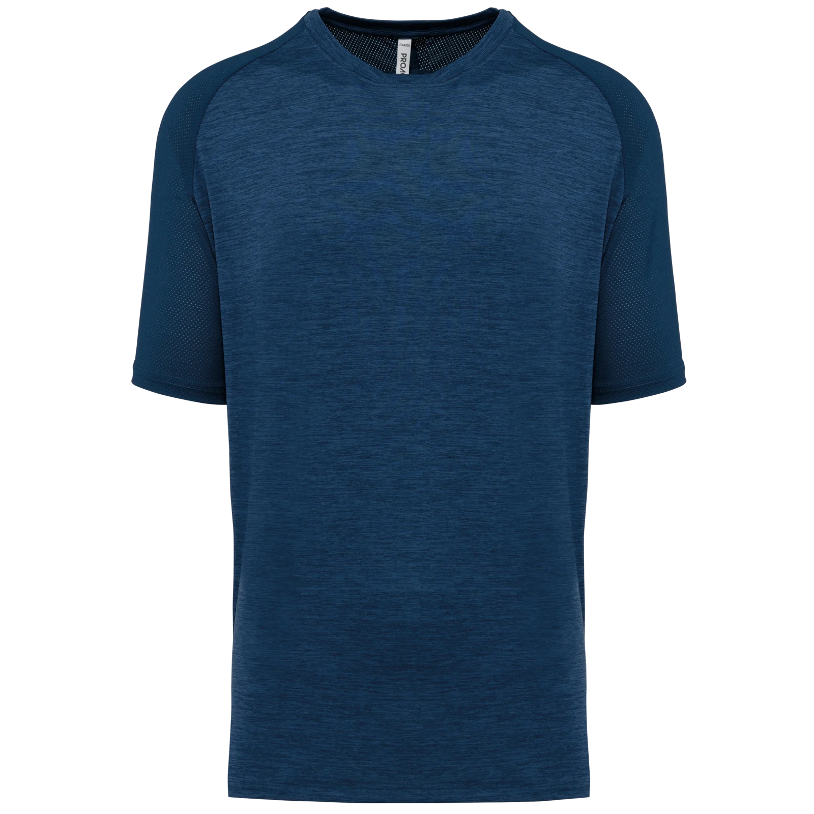 T-shirt de padel bicolore à manches raglan homme PA4030 — Sporty Navy / Marl Sporty Navy