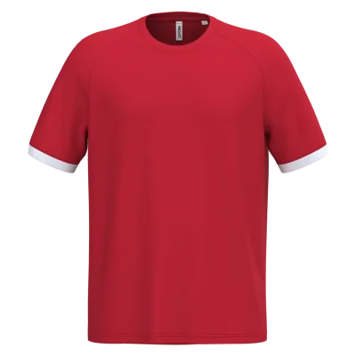 Maillot multisport en polyester unisexe PA4045 — Sporty Red / White