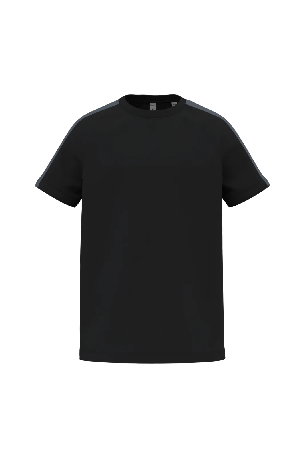 T-shirt teamwear bicolore enfant PA4056 — Black / sporty grey