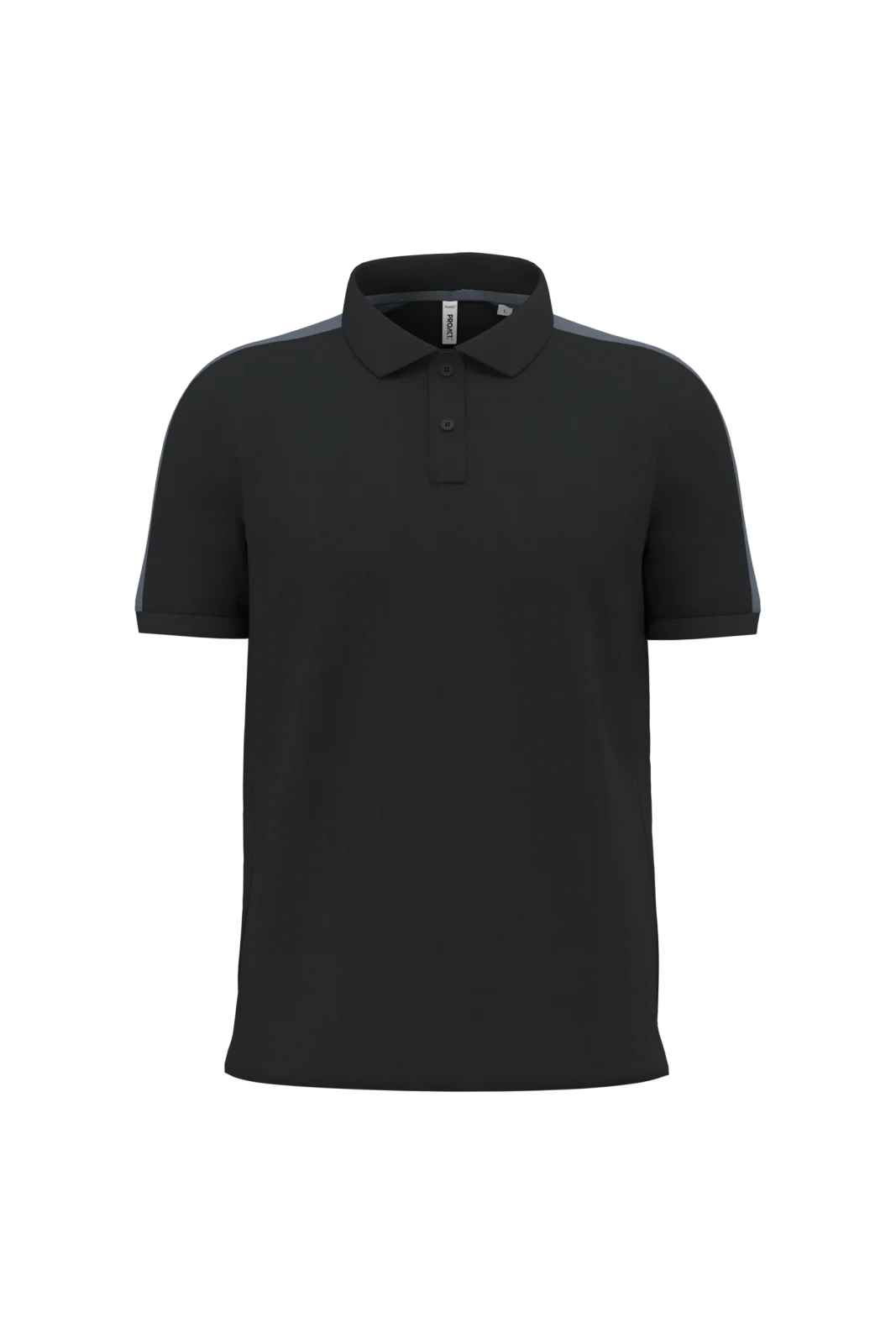 Polo teamwear bicolore unisexe PA4057 — Black / sporty grey