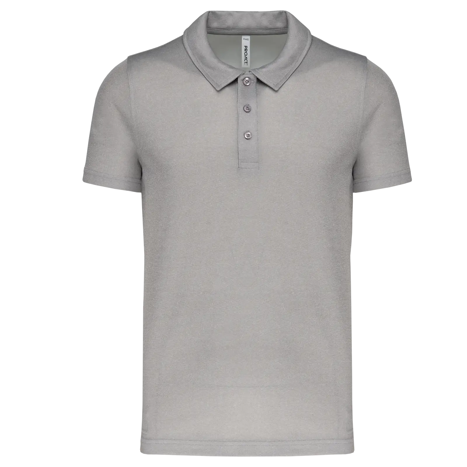 Polo sport manches courtes PA482 — Grey Melange