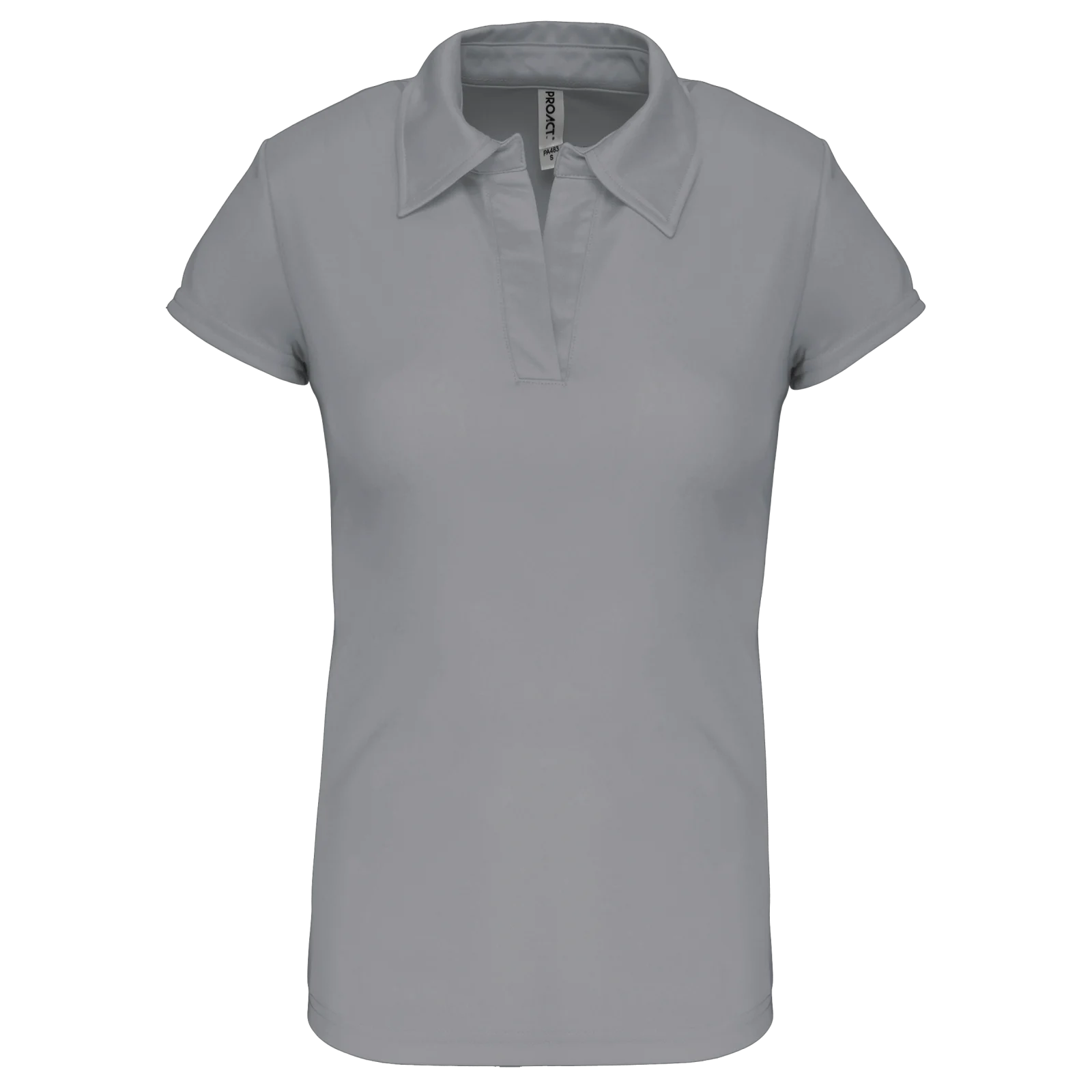 Polo sport manches courtes femme PA483 — Fine Grey