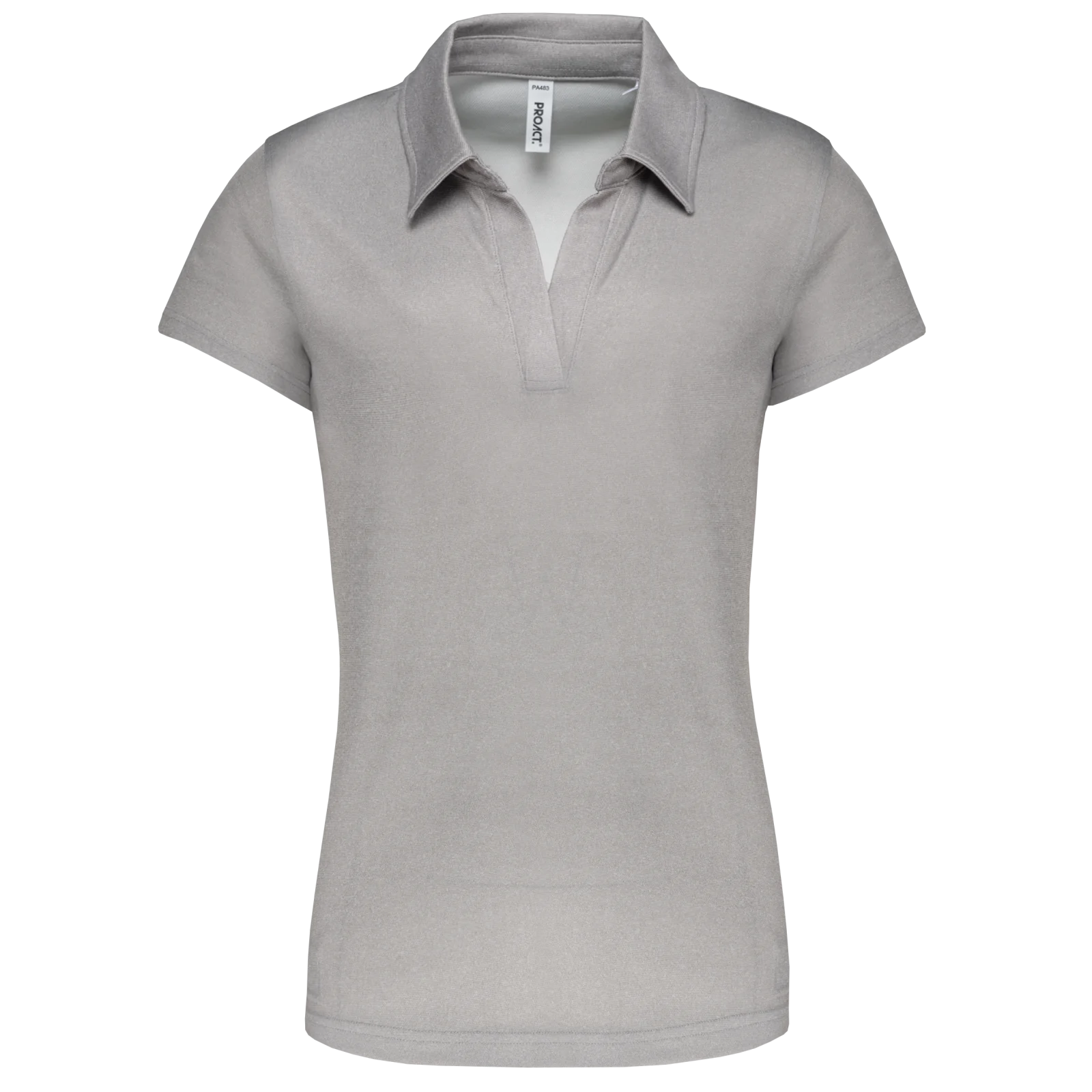 Polo sport manches courtes femme PA483 — Grey Melange