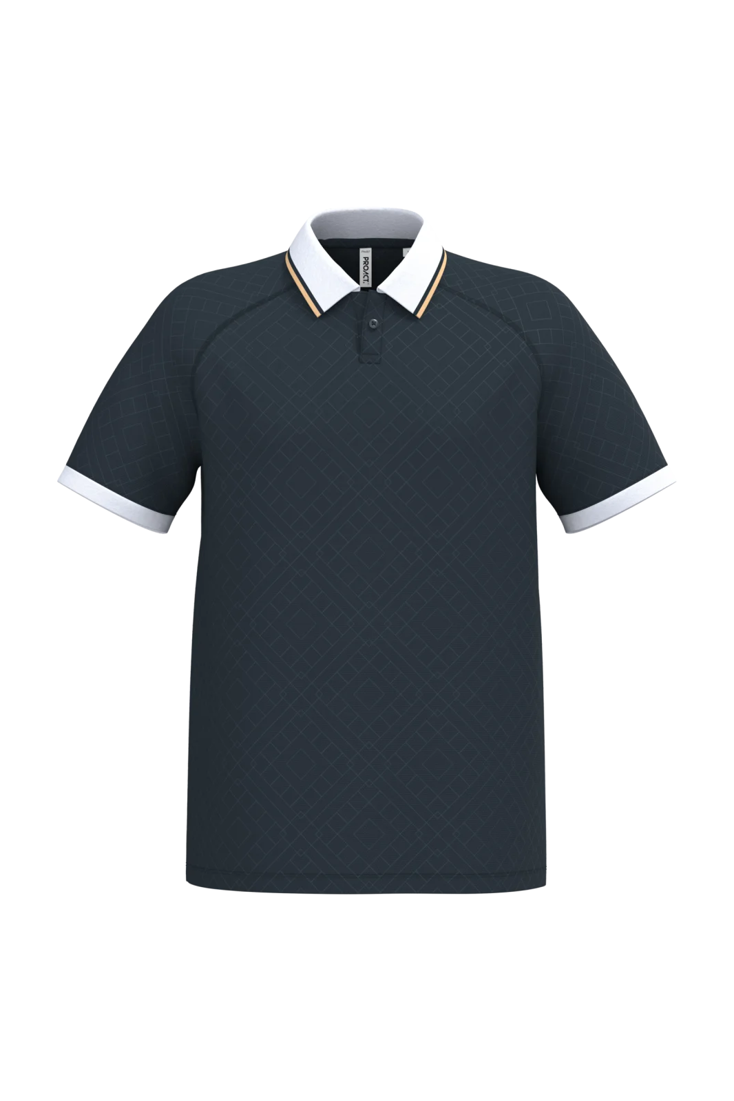 Maillot lifestyle à col polo unisexe PA497 — Navy / White / Gold