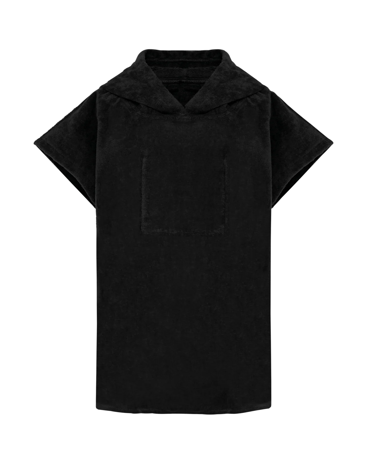 Poncho éponge à capuche enfant PA582 — Black