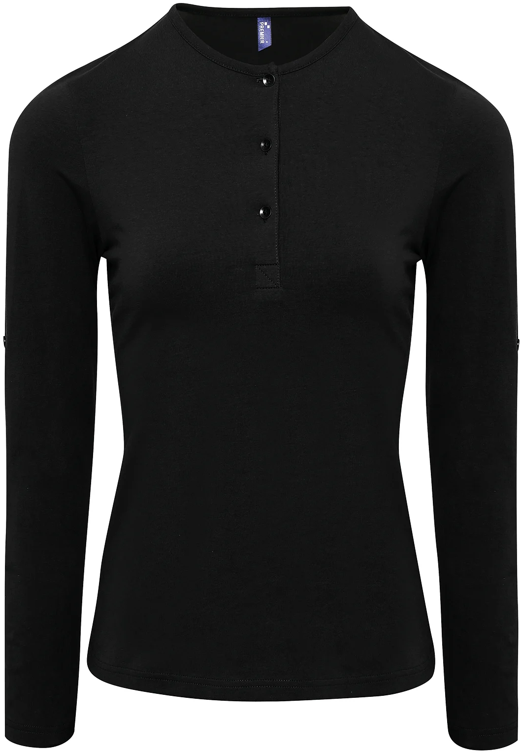 T-shirt femme "Long John" PR318 — Black