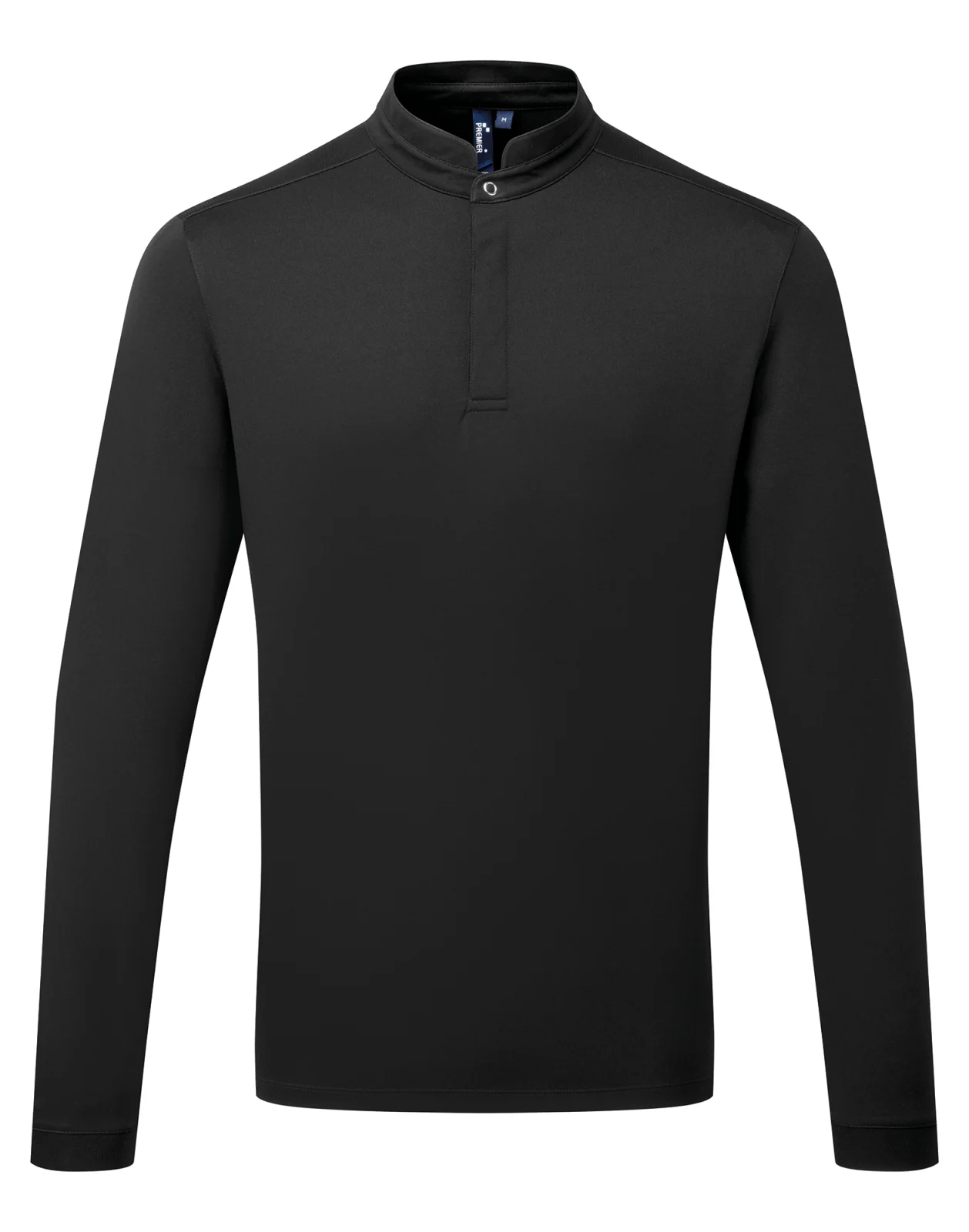 Polo de cuisinier Coolchecker Essential à manches longues PR647 — Black