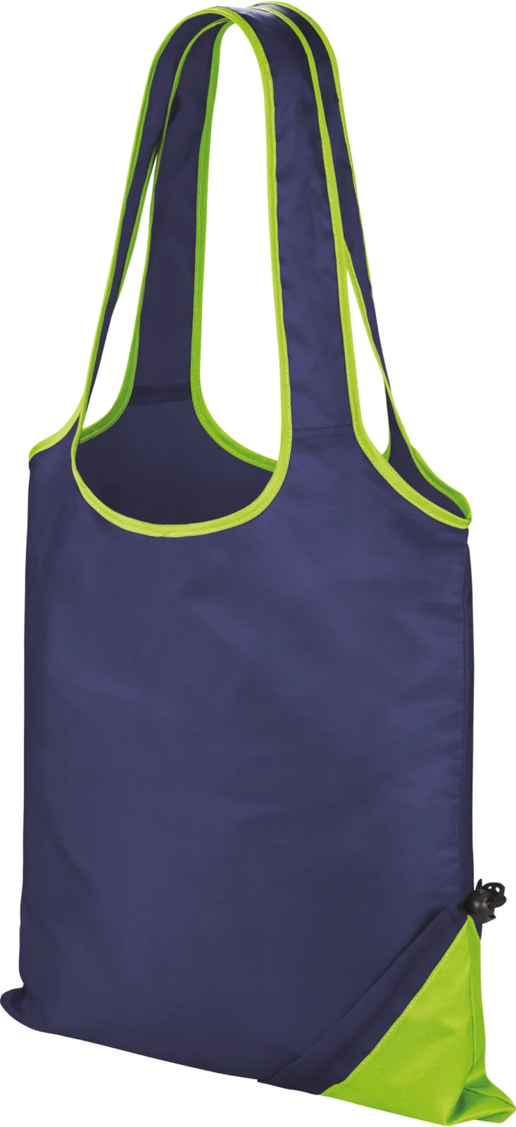 Sac shopping "compact" R002X — Navy / Lime