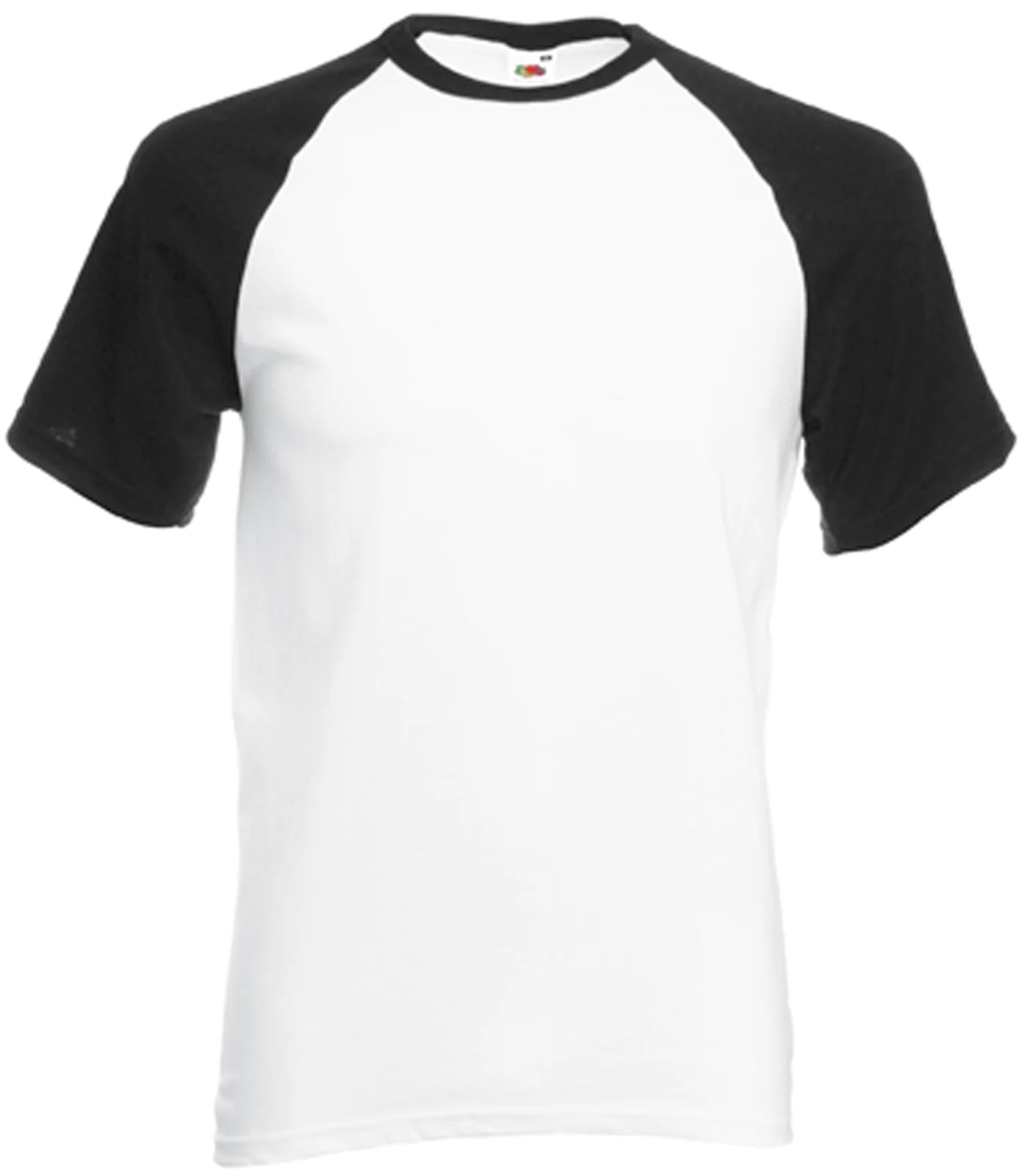 T-shirt baseball Valueweight SC61026 — White / Black