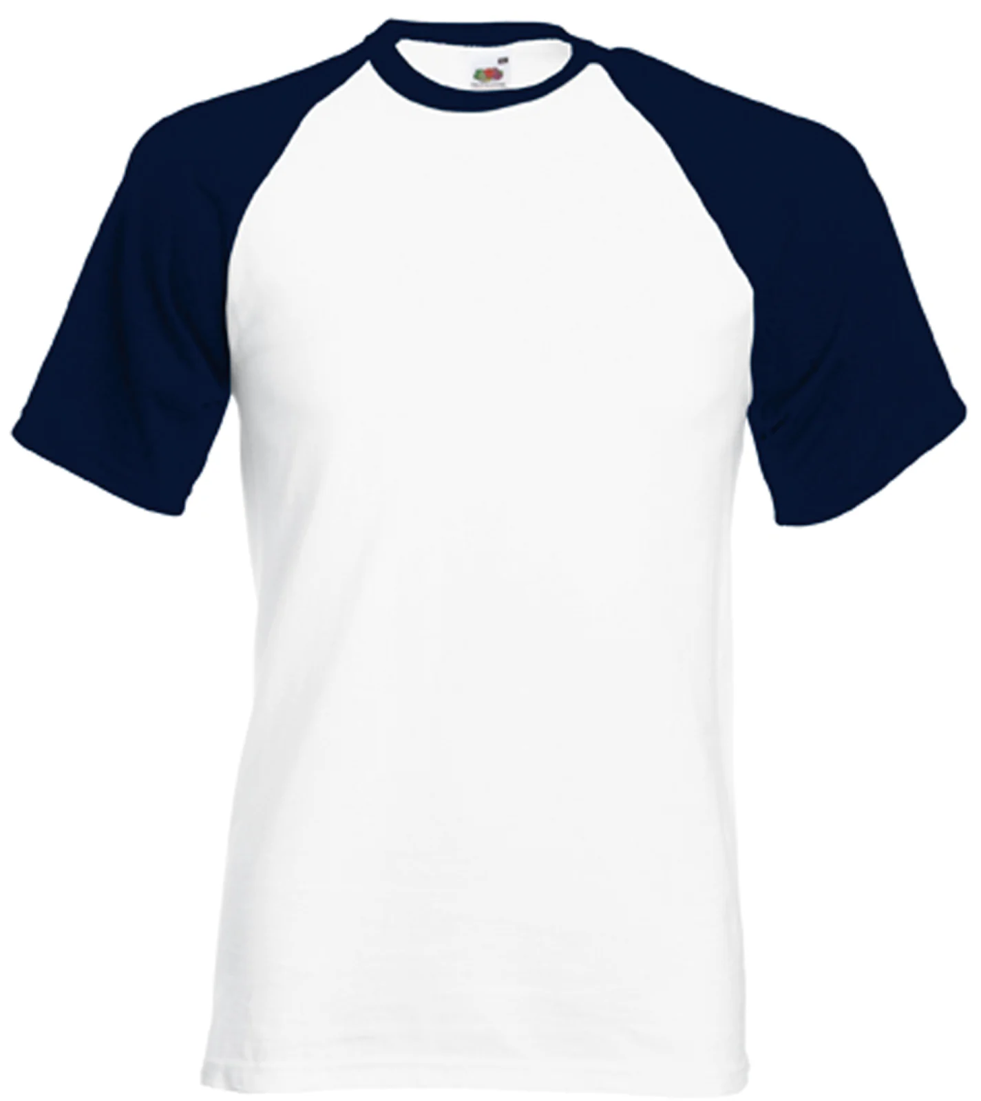 T-shirt baseball Valueweight SC61026 — White / Deep Navy