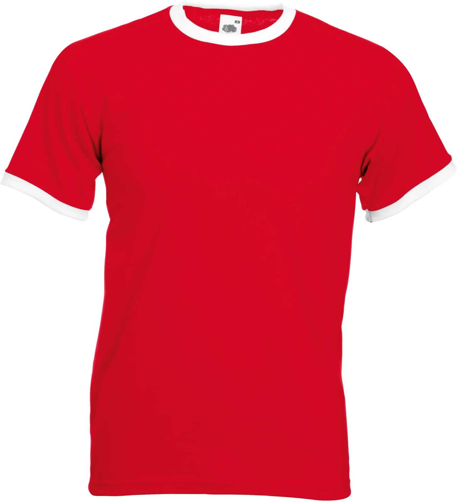 T-shirt Ringer Valueweight SC61168 — Red / White