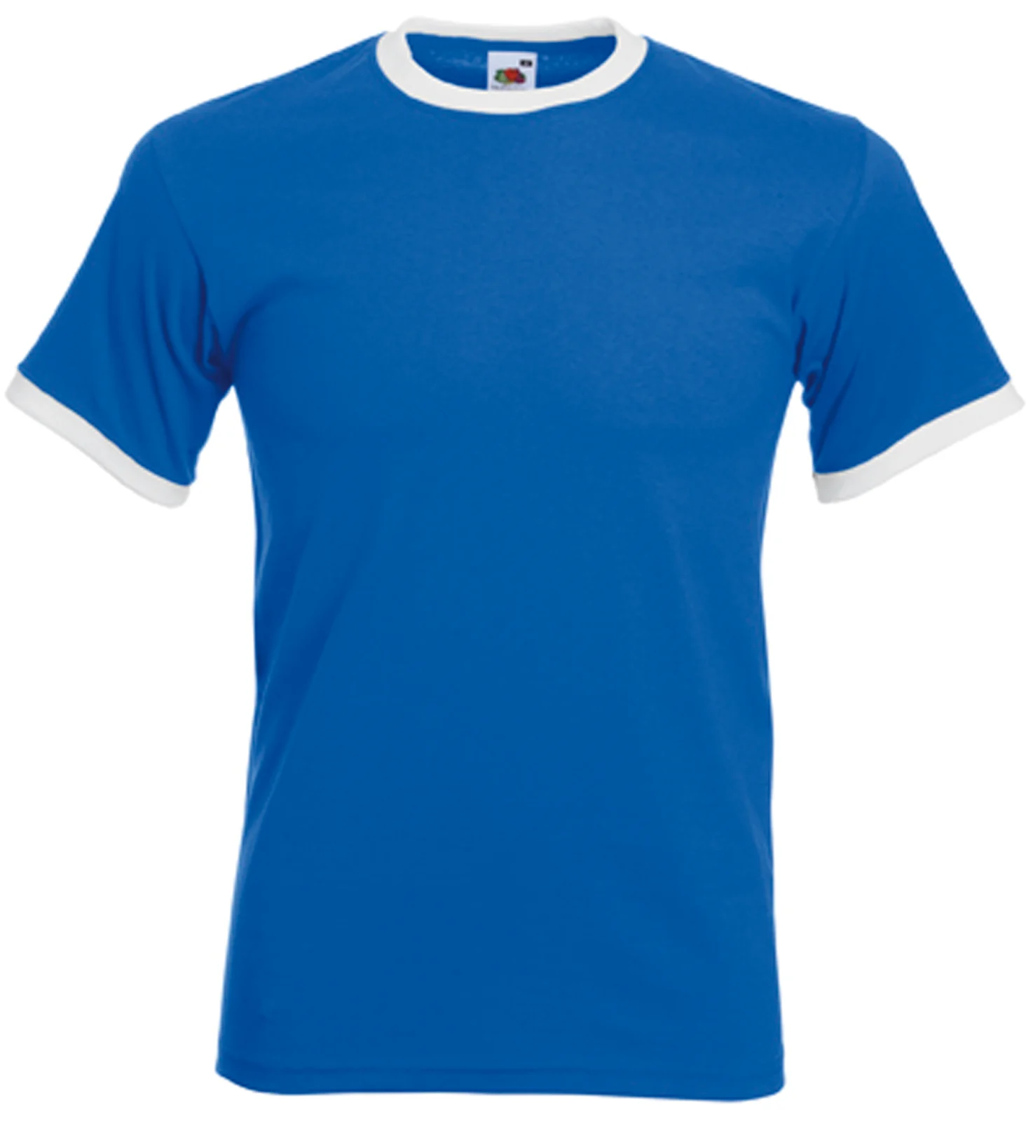 T-shirt Ringer Valueweight SC61168 — Royal Blue / White