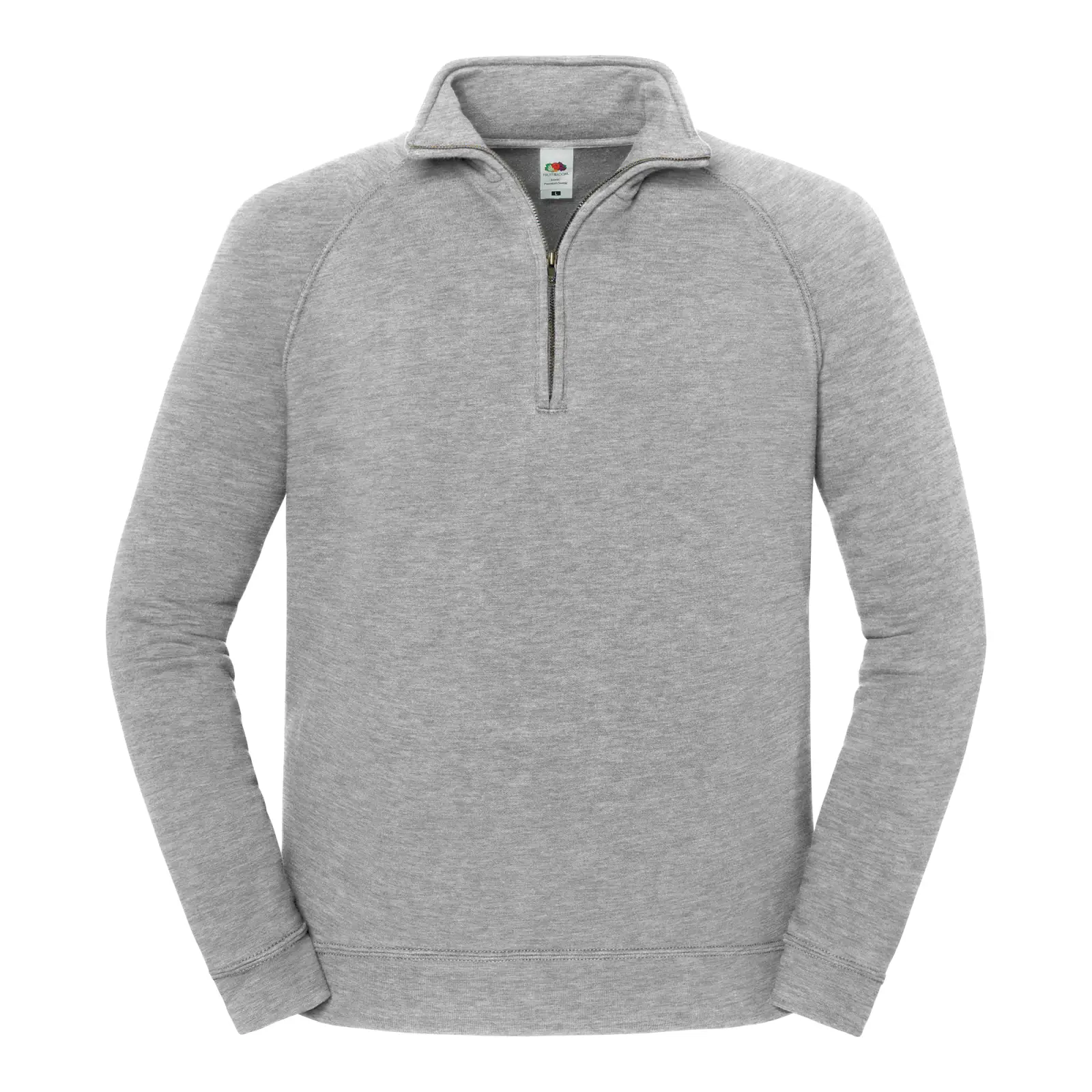 Sweat-shirt homme Iconic premium à col zippé SC62288 — Athletic Heather