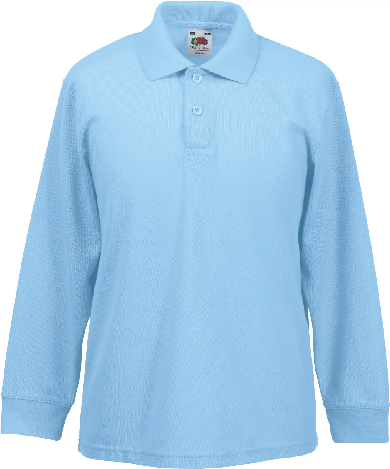 Polo enfant 65/35 manches longues SC63201 — Sky Blue