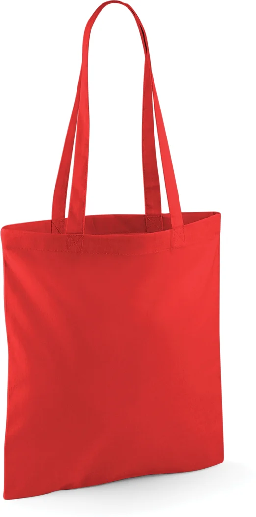 Sac shopping à anses longues W101 — Bright Red