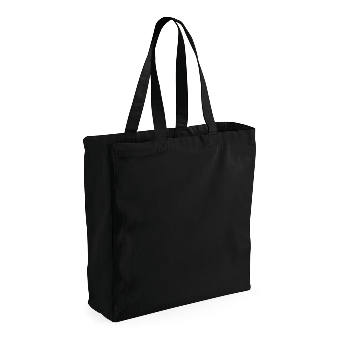 Sac toile coton shopping W108 — Black