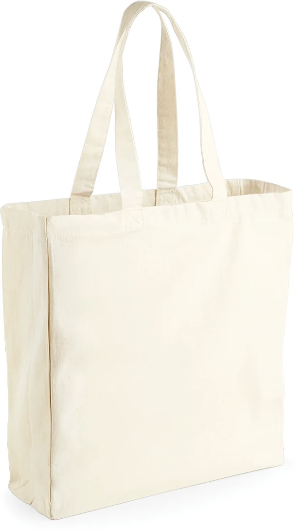 Sac toile coton shopping W108 — Natural