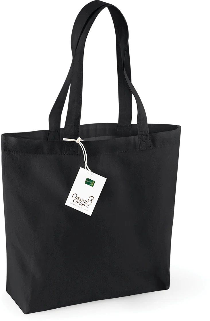 Sac coton bio shopping W180 — Black