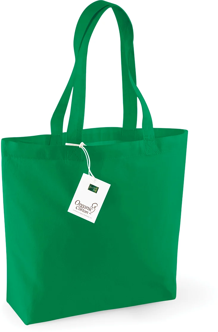 Sac coton bio shopping W180 — Kelly Green